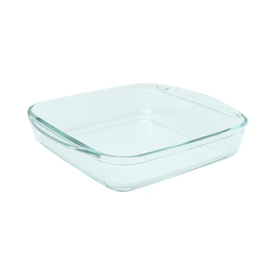 Gambar Cooking Color Decca Loyang Kue Kaca Square 25x21.9 cm Transparan