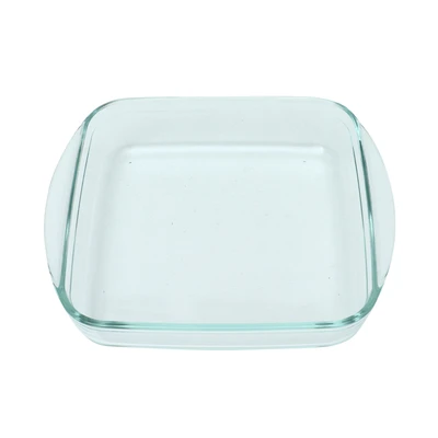 Gambar Cooking Color Decca Loyang Kue Kaca Square 25x21.9 cm Transparan