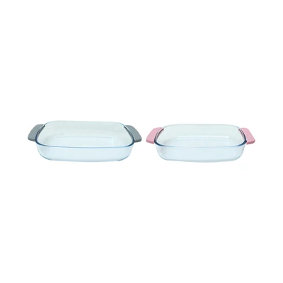 Gambar Cooking Color Decca Loyang Kaca Set 2 pcs Transparan