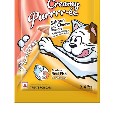Gambar Temptation Camilan Kucing Purrr-Ee Salmon & Cheese 48 gr