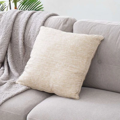Gambar Informa Bantal Sofa Natural Burlap 45x45 cm - Gold