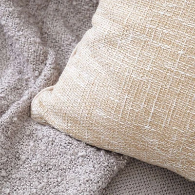 Gambar Informa Bantal Sofa Natural Burlap 45x45 cm - Gold