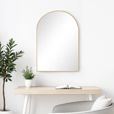 Gambar Informa Cermin Dinding Dekorasi Aluminium Arch 60x90 cm - Gold