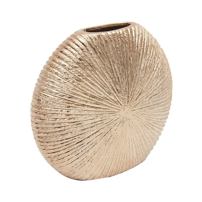 Gambar Informa Pasadena Vas Bunga Keramik 28x11x26.5 cm - Gold