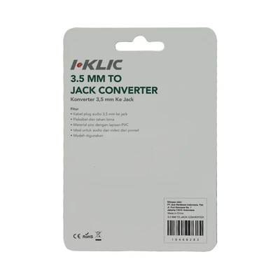 Gambar I-klic Converter 3.5 Mm To Jack