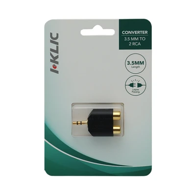 Gambar I-Klic Converter 3.5 mm To Dual Rca