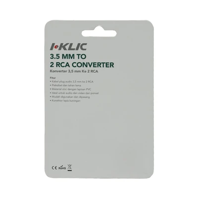 Gambar I-Klic Converter 3.5 mm To Dual Rca