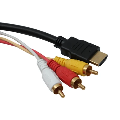 Gambar I-Klic Kabel HDMI To 3 RCA - Hitam