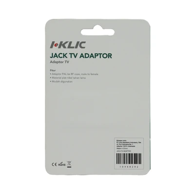 Gambar I-klic Jack Tv Male To Tv Adaptor