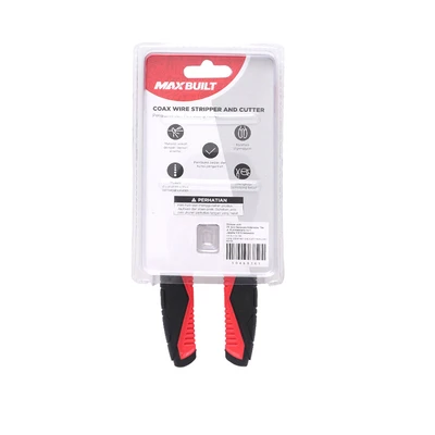 Gambar Maxbuilt Tang Pengupas & Pemotong Kabel - Merah/Hitam
