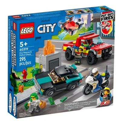 Gambar LEGO City Fire Rescue And Police Chase  60319