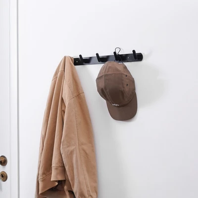 Gambar Stora Gantungan Dinding Hook Robe 5 Kait - Hitam