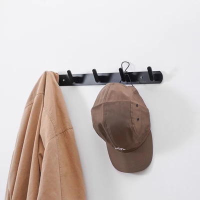 Gambar Stora Gantungan Dinding Hook Robe 5 Kait - Hitam