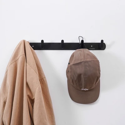 Gambar Stora Gantungan Dinding Hook Robe 5 Kait - Hitam