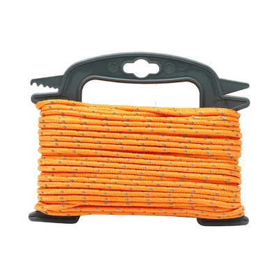 Gambar Maxbuilt Tali Kepang Reflektif Camping & Outdoor4 mmx30 Mtr- Orange