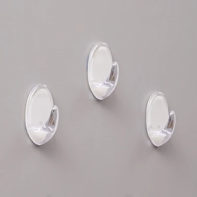 Gambar Stora Gantungan Serbaguna Permanen Oval Set 3 pcs Transparan