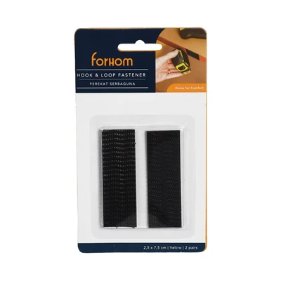 Gambar Forhom Perekat Serbaguna Dual Lock Hook & Loop - Hitam