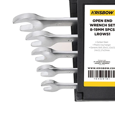 Gambar Krisbow Kunci Pas 8-19 mm Lrows1 Set 5 pcs