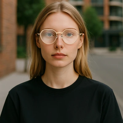 Gambar Parim Eyewear Kacamata Optical Round Frame Ultem - Pink