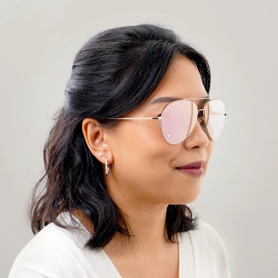 Jual Parim Eyewear Sunnies Kacamata Sunglasses Aviator 522 Rose