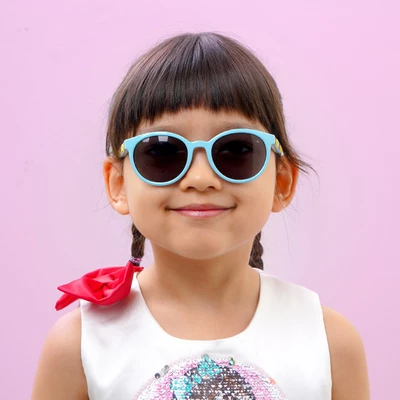 Gambar Parim Eyewear Sunnies Kacamata Anak Sunglasses Flower - Biru