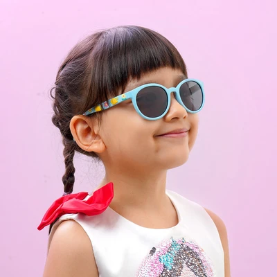 Gambar Parim Eyewear Sunnies Kacamata Anak Sunglasses Flower - Biru