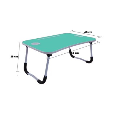 Gambar Kiddy Star Meja Laptop Lipat - Hijau Tosca