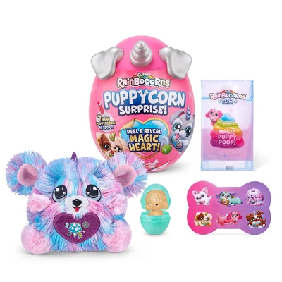 Gambar Zuru Set Boneka Plush Rainbocorns Puppycorn S2 9251