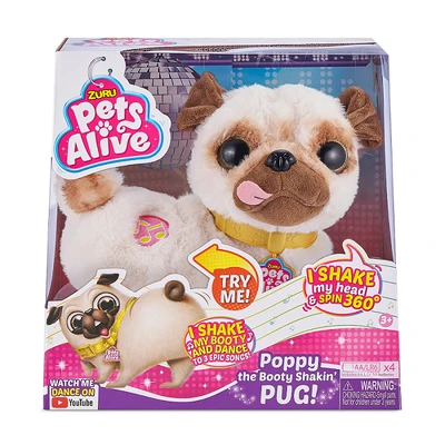 Gambar Zuru Boneka Hewan Pets Alive Pug S1 9521