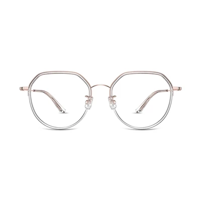 Gambar Parim Eyewear Kacamata Optical Round Ultem - Putih/Rose Gold
