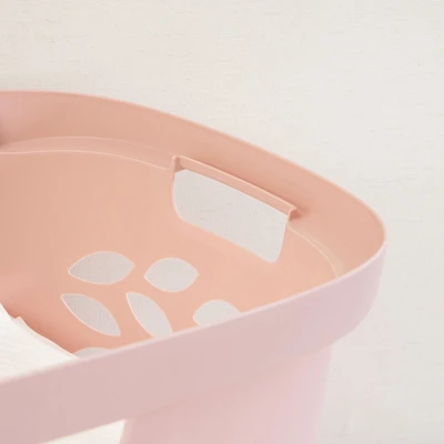 Gambar Ezy Storage 63 Ltr Fleur Keranjang Laundry - Pink