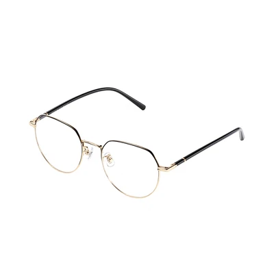 Gambar Parim Eyewear Kacamata Magnetic Round Metal - Hitam/Gold