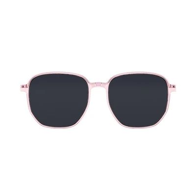 Gambar Parim Eyewear Kacamata Magnetic Wide Square Metal - Rose Gold