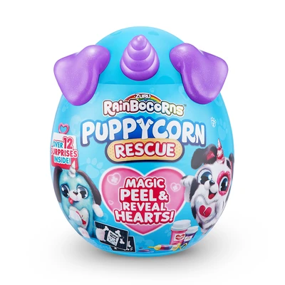 Gambar Zuru Set Boneka Plush Rainbocorns Puppycorn Rescue S5 Random