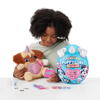 Gambar Zuru Set Boneka Plush Rainbocorns Puppycorn Rescue S5 Random