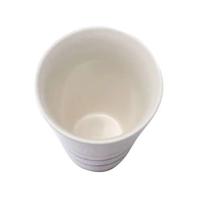 Gambar Delicia Mug Porcelain Dengan Tutup Happiness 340 ml - Putih