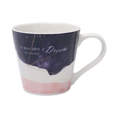Gambar Delicia Cangkir & Saucer Keramik 220 ml Set 2 pcs - Ungu/Pink