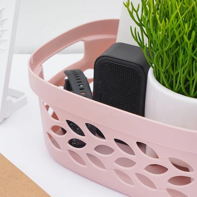 Gambar Ezy Storage Fleur Keranjang Penyimpanan 26x20x10.65 cm - Pink