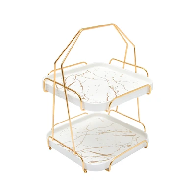Gambar Appetite Wadah Saji Dengan Rak Tingkat Set 3 pcs - Putih