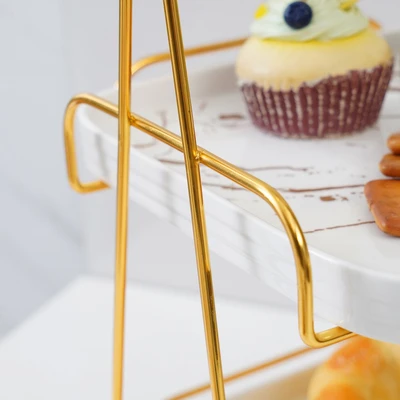 Gambar Appetite Wadah Saji Dengan Rak Tingkat Set 3 pcs - Putih
