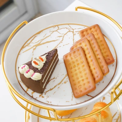 Gambar Appetite Wadah Saji Dengan Rak Round Set 3 pcs - Putih