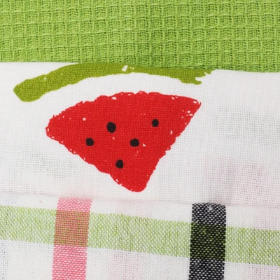 Gambar Arthome Kain Lap Dapur Katun Watermellon Set 3 pcs - Pink