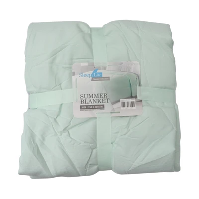 Gambar Sleeplite 150x200 cm Selimut Polyester Summer Solid - Biru Aqua