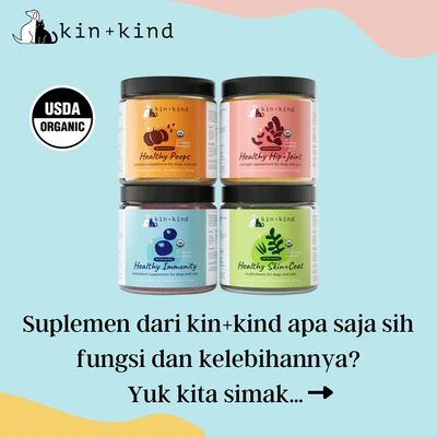 Gambar Kin+Kind Suplemen Hewan Healthy Immunity 113.4 gr