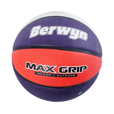 Gambar Berwyn Ukuran 7 Bola Basket Sponge Rubber - Merah/biru Navy