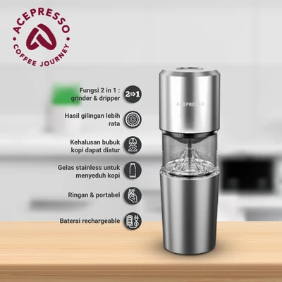 Gambar Acepresso Coffee Grinder 2 In 1 Rechargeable