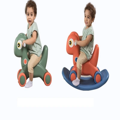 Gambar Little Giggles Ride On Rocking Dinosaur - Merah
