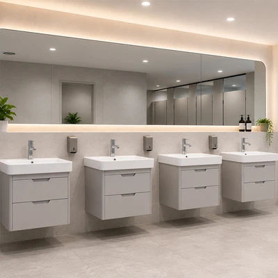 Gambar Informa Harley Kabinet Kamar Mandi - Abu-Abu/Putih