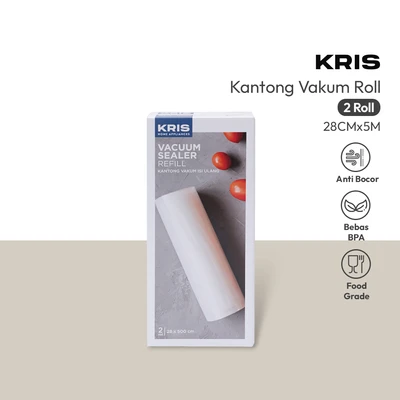 Gambar Kris Kantong Vacuum Roll Isi Ulang 28x500 cm Set 2 Pcs Transparan