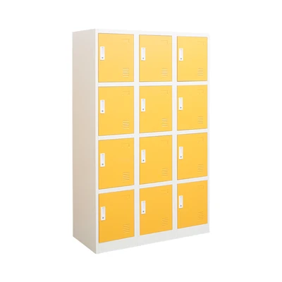 Gambar Informa Loker Metal 12 Pintu - Putih/Kuning
